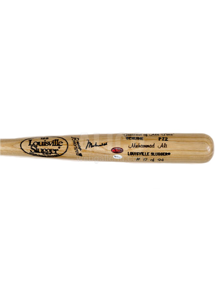Muhammad Ali Special Limited Edition Louisville Slugger baseball bat