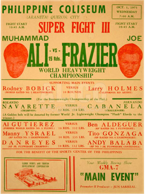 Muhammad Ali / Joe Frazier III Broadside