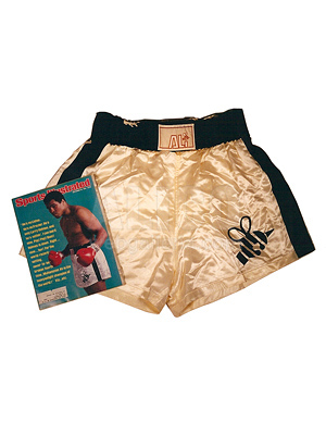 Muhammad Ali's Butterfly and Bee Sports Illustrated Trunks