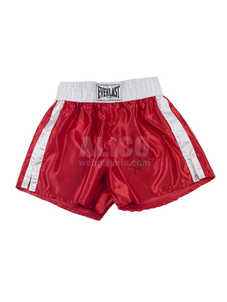 Larry Holmes Autographed Boxing Trunks