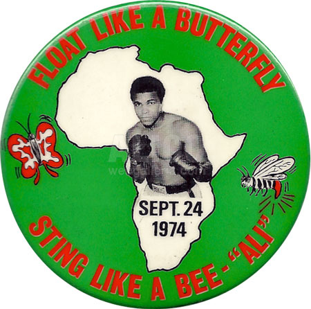 Muhammad Ali / George Foreman Pinback Button