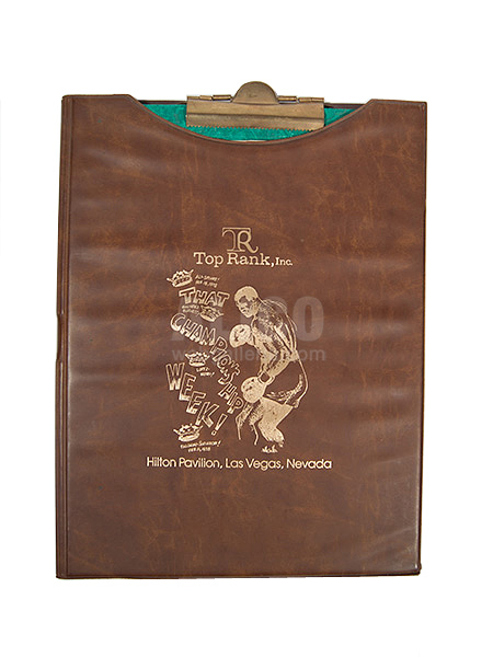 Muhammad Ali / Leon Spinks Souvenir Clipboard And Pen