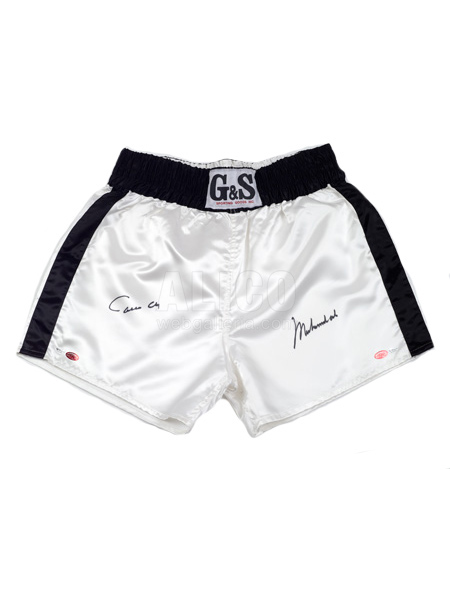Cassius Clay & Muhammad Ali Autographed Trunks 