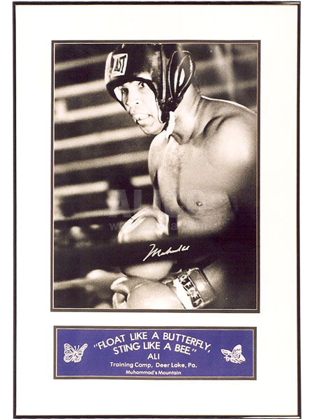Muhammad Ali Deerlake Autographed 16 x 20