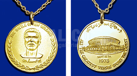 The Original Battle of New Orleans Medallion Custom Minted for Ali/Spinks II