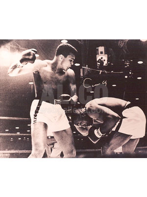 Cassius Clay / Sonny Liston I Autographed 16 x 20" Photo