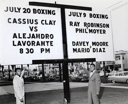 Cassius Clay / Alejandro Lavorante Wire Photo