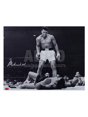 Muhammad Ali / Sonny Liston II Autographed 16 x 20" Photo