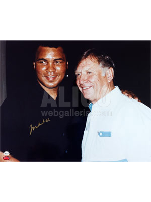 Muhammad Ali / Mickey Mantle Autographed 16 x 20" Photograph