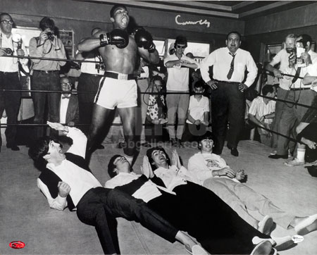 Cassius Clay / Beatles Autographed 16 x 20
