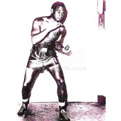 Cassius Clay / Duke Sabedong Black/White Press Photo