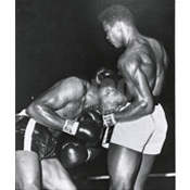 Cassius Clay / Alonzo Johnson Black/White Press Photo
