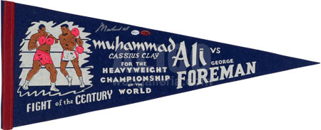 Muhammad Ali / George Foreman Pennant