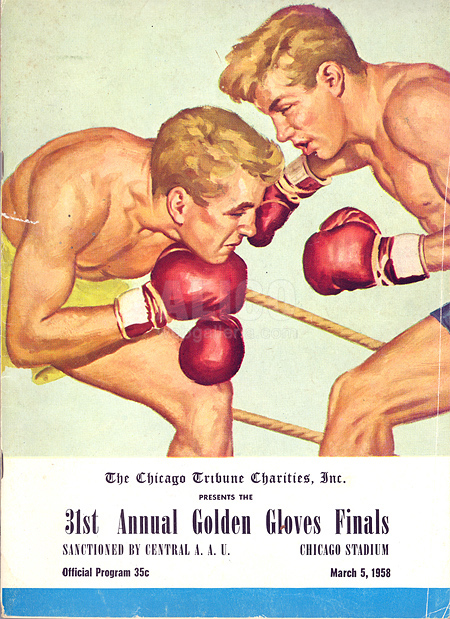 1958 Cassius Clay 31st Annual Golden Gloves Final Program
