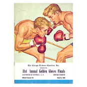 1958 Cassius Clay 31st Annual Golden Gloves Final Program