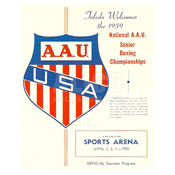 1959 Cassius Clay A.A.U Boxing Program