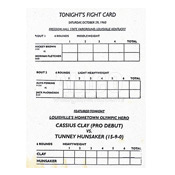 Cassius Clay / Tunney Hunsaker On-Site Program