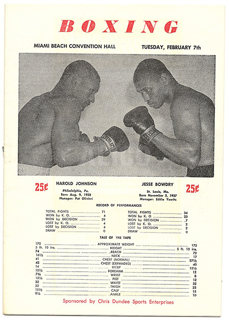 Cassius Clay / Jim Robinson Program