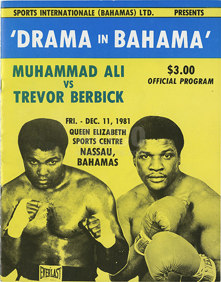 Muhammad Ali / Trevor Berbick Program