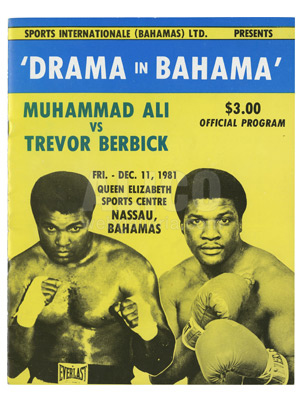 Muhammad Ali / Trevor Berbick Program