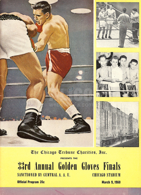 1960 Early Cassius Clay Original 33rd Golden Gloves Program