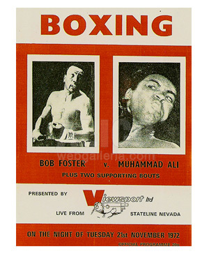 Muhammad Ali / Bob Foster Program