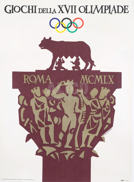 Official Poster from the 1960 Rome Olympics