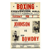 Cassius Clay / Jim Robinson Poster