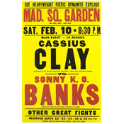 Cassius Clay / Sonny Banks Poster