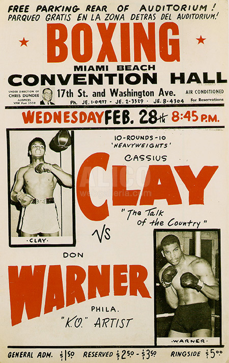 Cassius Clay / Don Warner Poster