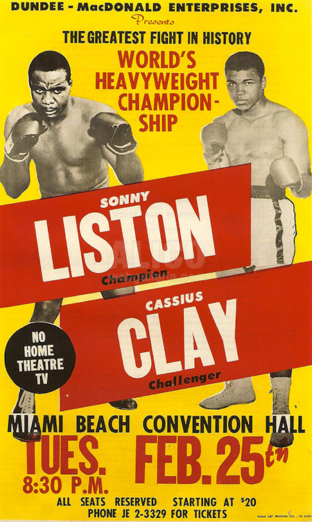 Cassius Clay / Sonny Liston I Poster