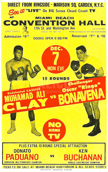 Muhammad Ali / Oscar Bonavena Poster
