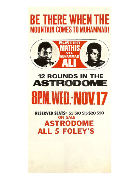Muhammad Ali / Buster Mathis Poster