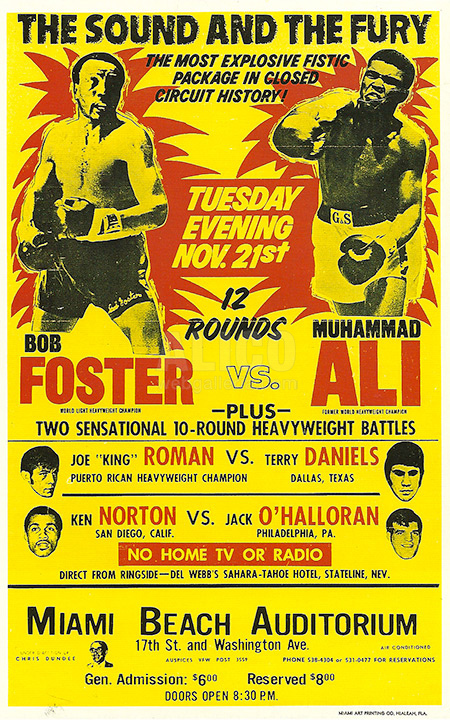 Muhammad Ali / Bob Foster Poster