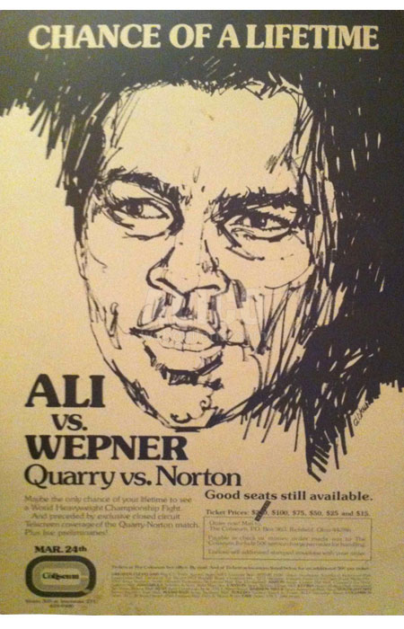 Muhammad Ali / Chuck Wepner On-Site Poster