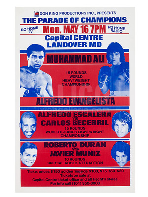 Muhammad Ali / Alfredo Evangelista Poster