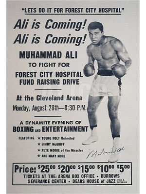 Poster Announcing Fundraiser for Forest City Hospital