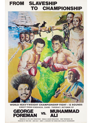 Muhammad Ali / George Foreman Poster "From Slave Ship To Championship"