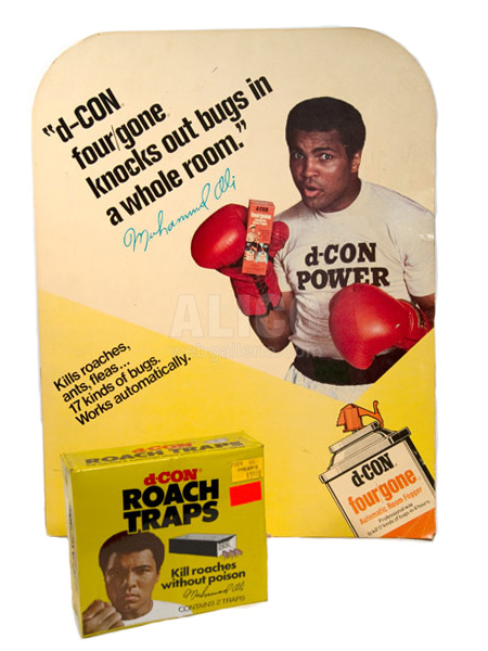 Muhammad Ali d-CON Roach Traps Advertisement