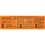 Cassius Clay / Doug Jones On-Site Ticket