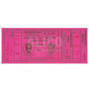 Cassius Clay / Sonny Liston I Ticket