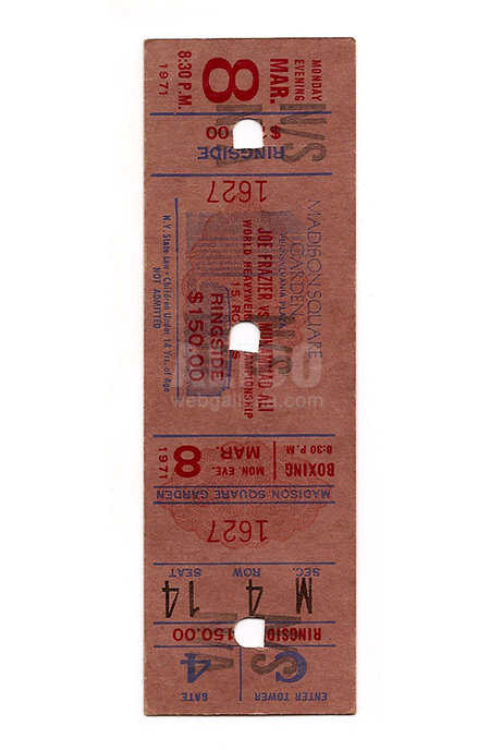 Muhammad Ali / Joe Frazier I On-Site Ticket