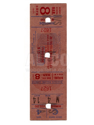 Muhammad Ali / Joe Frazier I On-Site Ticket