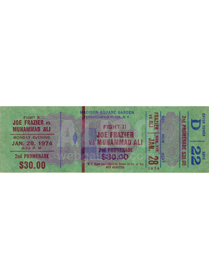 Muhammad  Ali / Joe Frazier II Ticket