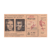 Muhammad Ali / Jurgen Blin Ticket