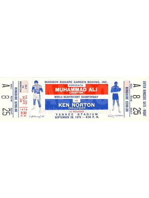 Muhammad Ali / Ken Norton III Ticket