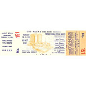 Muhammad Ali / Leon Spinks I Ticket