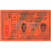 Cassius Clay / Sonny Liston I Ticket